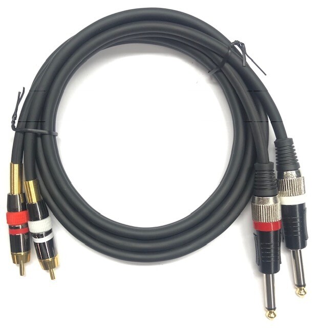 COM CABLE 1,5 M 9848705 CAVO RCA/2X 6,35MM SPINA 2X  JACK MONO