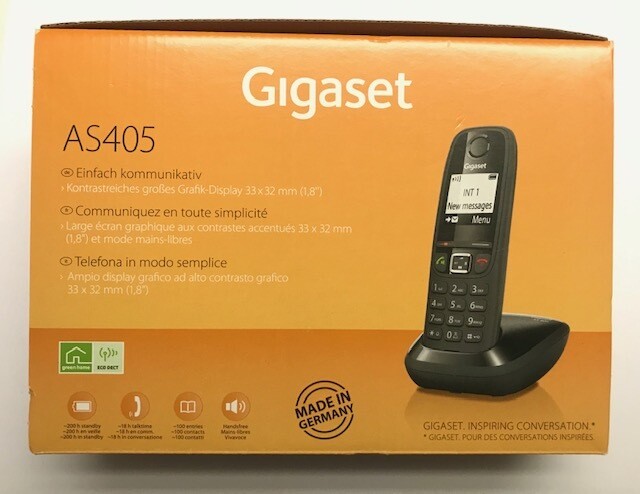 GIGASET CORDLESS AS405 BLACK S30852-H2501-K101