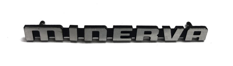 SCRITTA METALLO LOGO MINERVA CM. 6