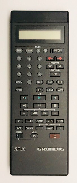 TELECOMANDO VCR GRUNDIG RP20