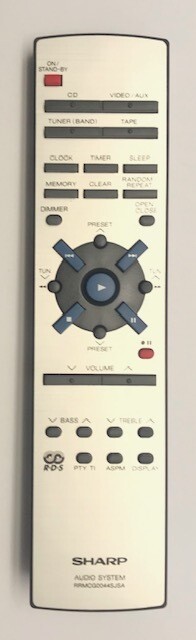 TELECOMANDO SHARP AUDIO SYSTEM RRMCG0044SJSA