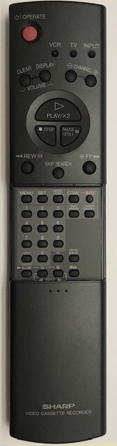 TELECOMANDO SHARP VCR RRMCG0030AJSA