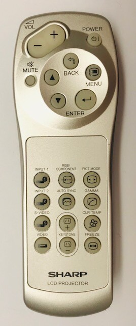 TELECOMANDO SHARP LCD PROJECTOR XV27000 G1643CESA