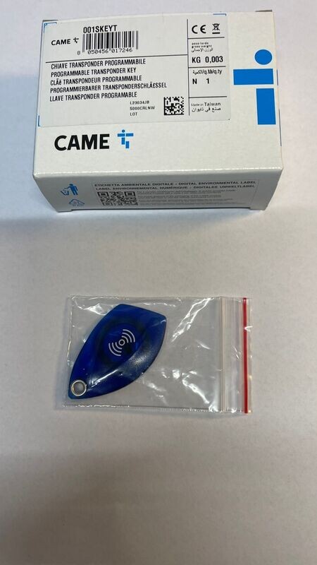 CHIAVE TRANSPONDER PROGRAMMABILE 001SKEY CAME