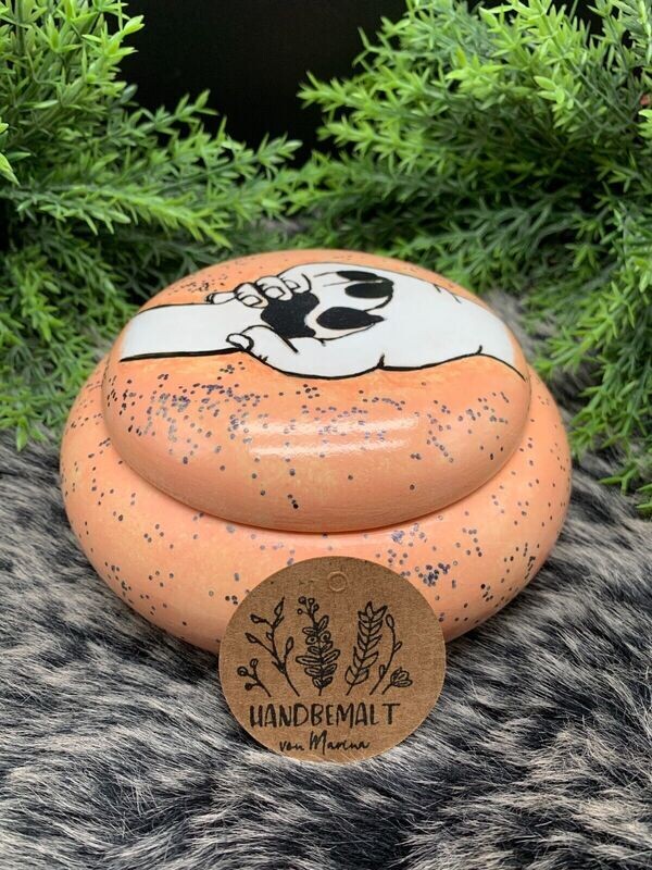 Liebevoll handbemalte Hundeurne Liebevoll handbemalte Hundeurne "Infinite Love" aus Keramik (500ml)