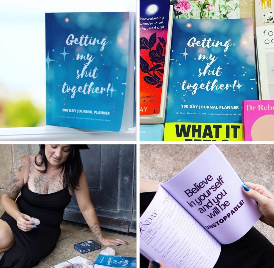 100 Day Journal Planner “Getting my shit together”