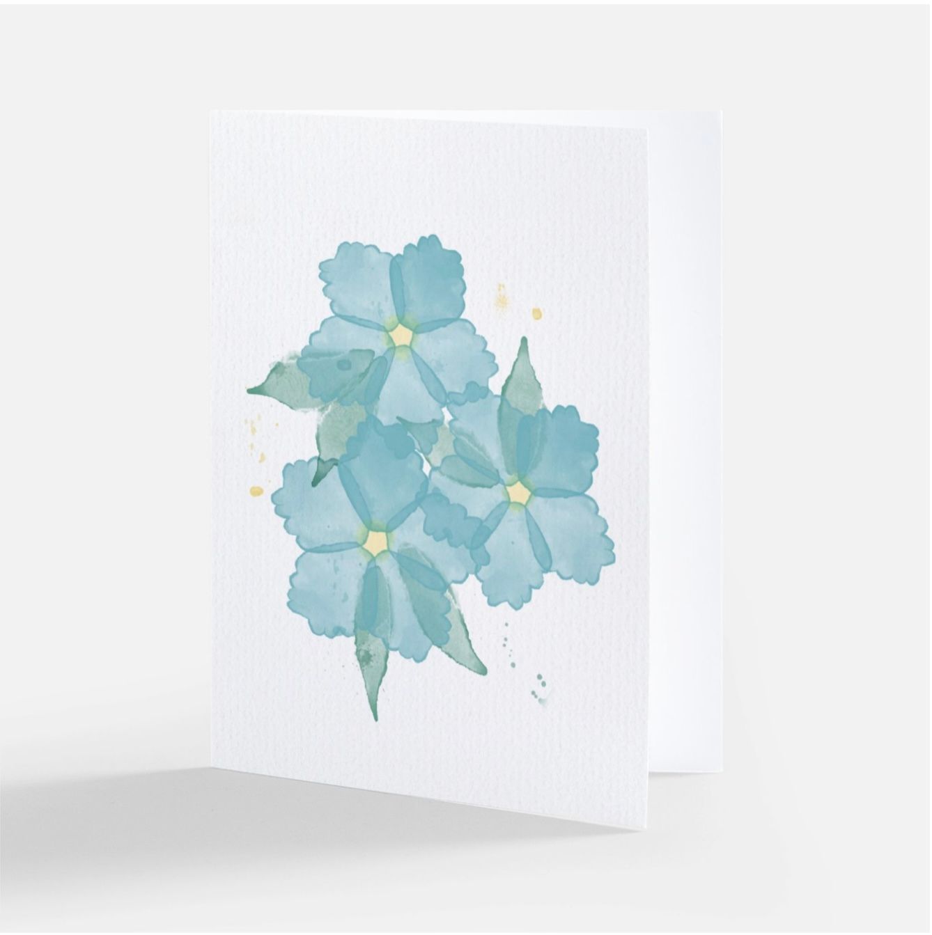 Blue Watercolor Floral Trio