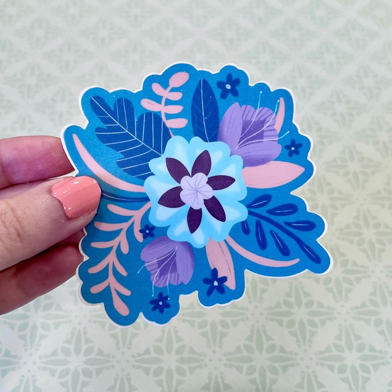 Pretty Blue Floral Arrangement