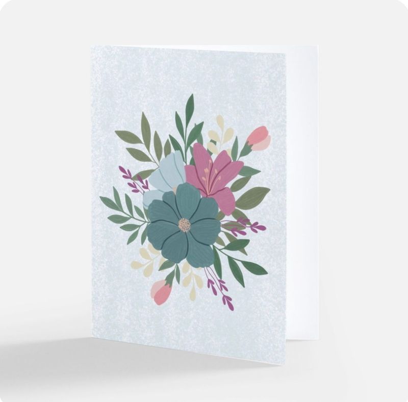 Teal Floral Arrangement