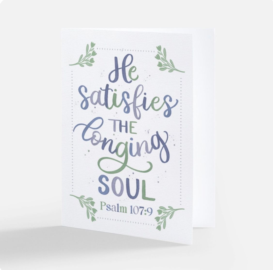 He Satisfies the Longing Soul