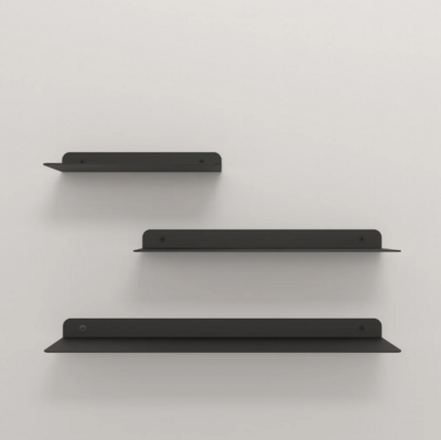 Black Minimalist Floating Shelf 4 inches