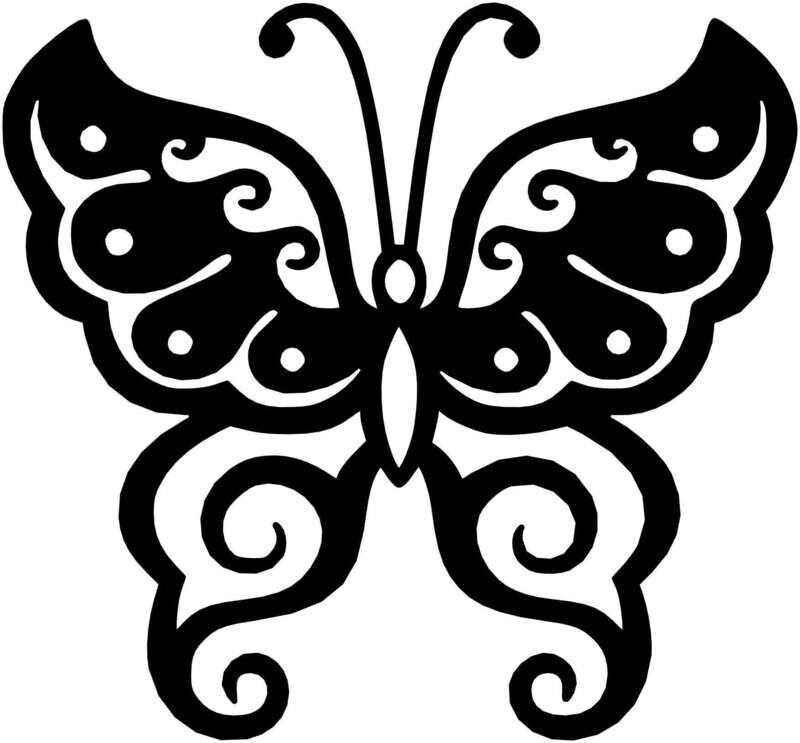 Butterfly 2 DXF file for laser cutting and CNC