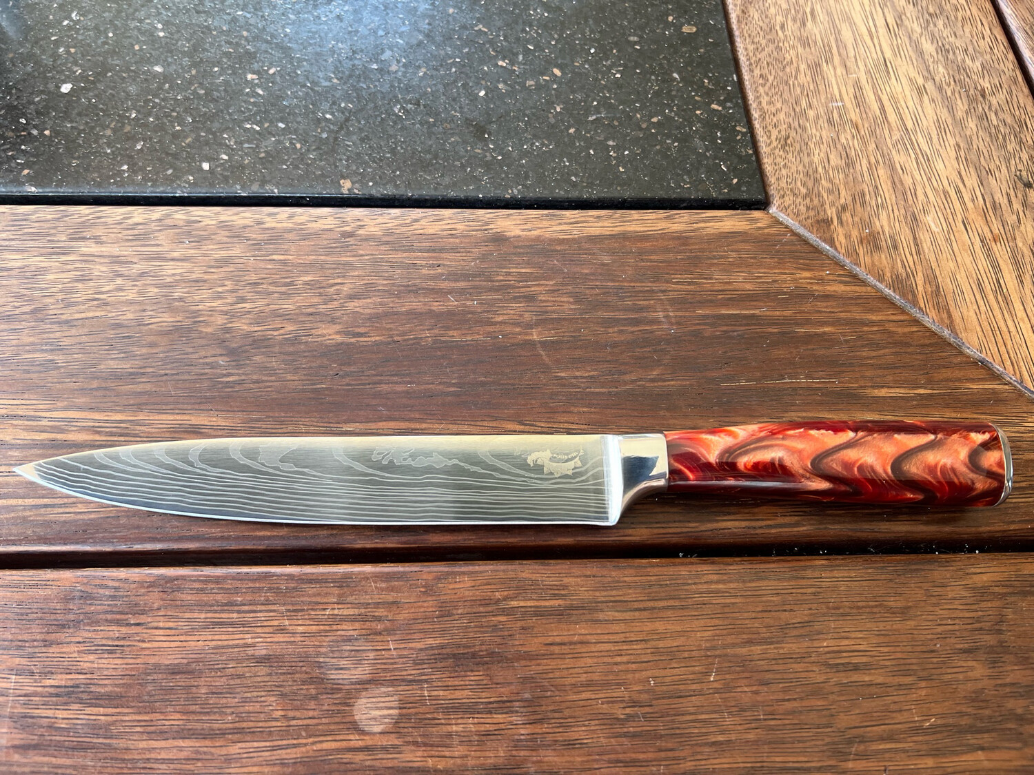 Slicing Knife Red/Brown