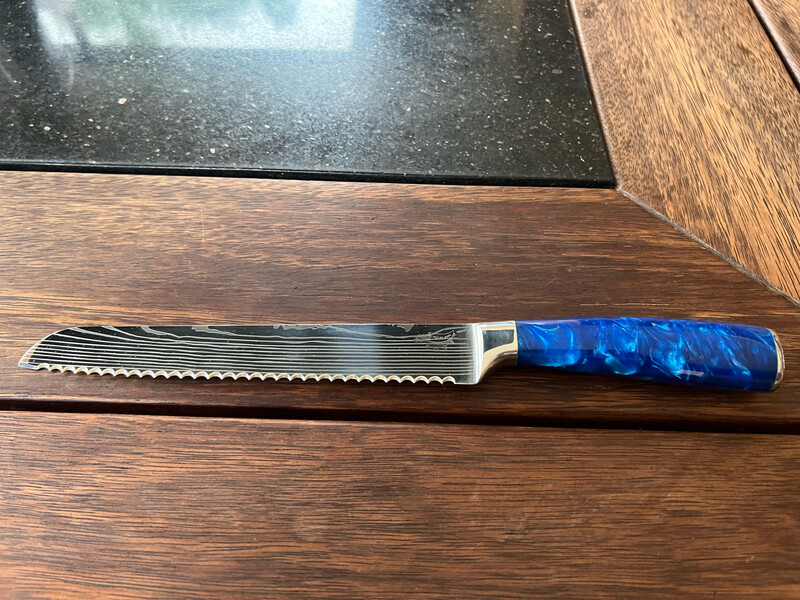 Serrated Knife Blue