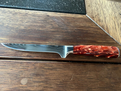 Boning Knife Red/Brown