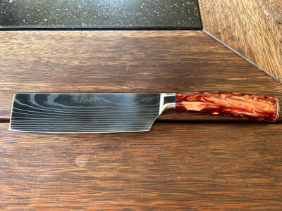 Nakiri Knife Red/Brown