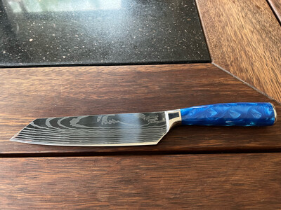 Kiritsuke Knife Blue