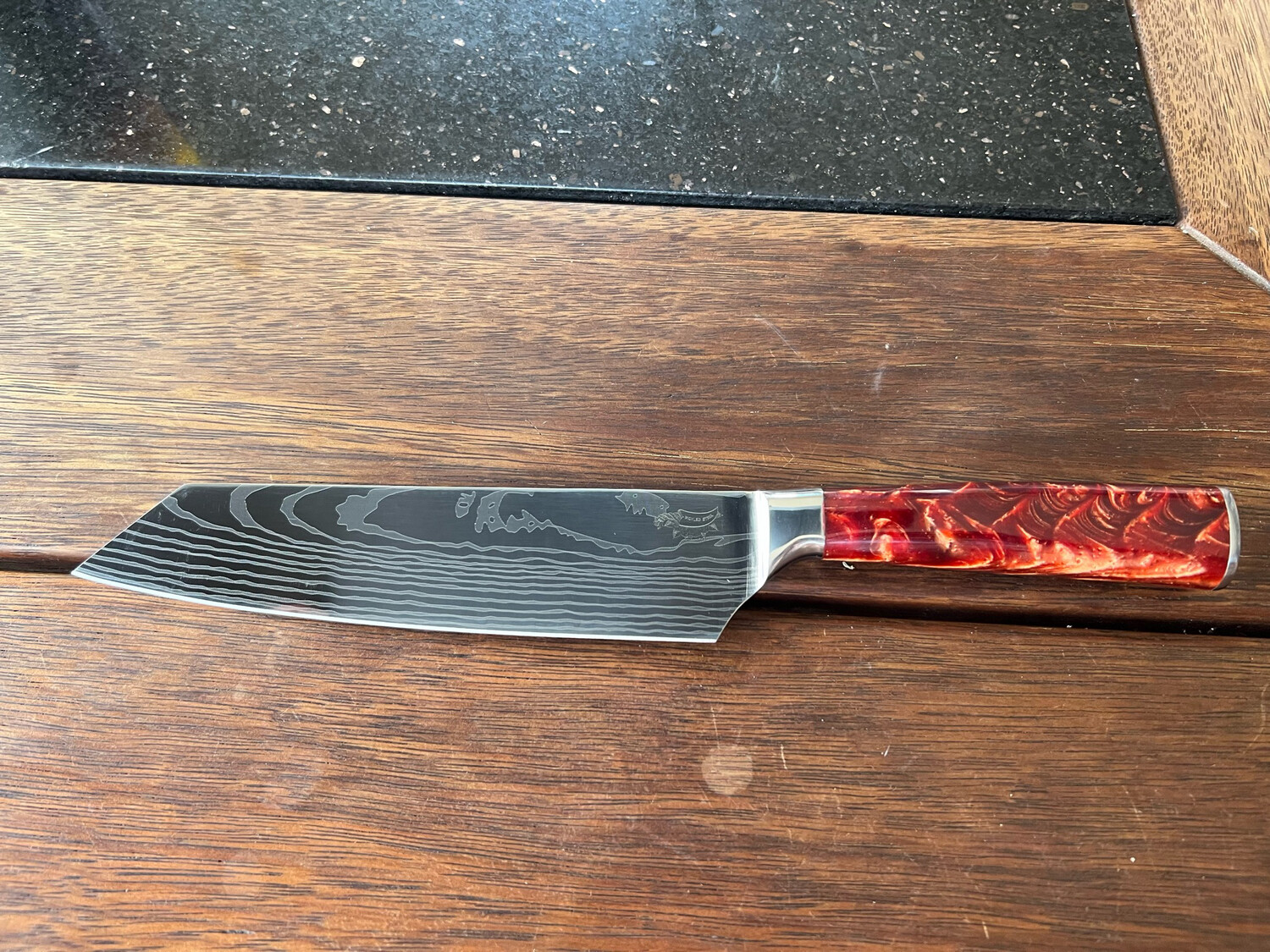 Kiritsuke Knife Red/Brown