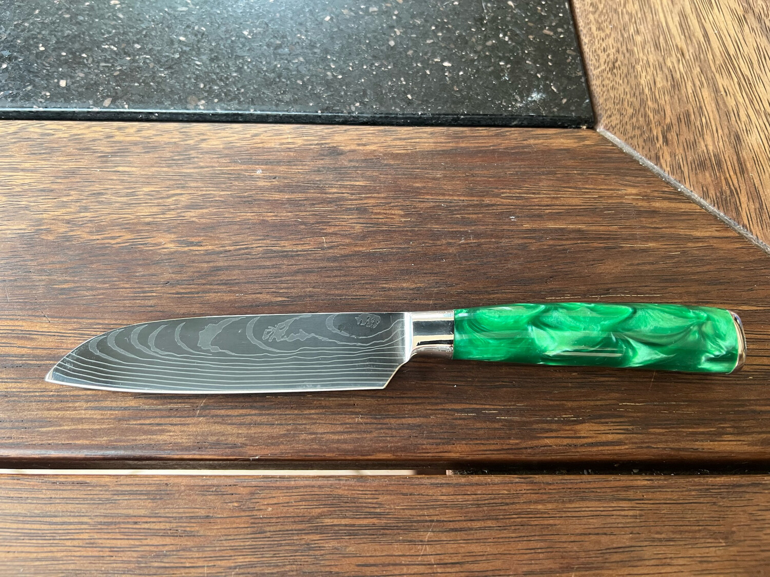 Small Santoku Knife Green