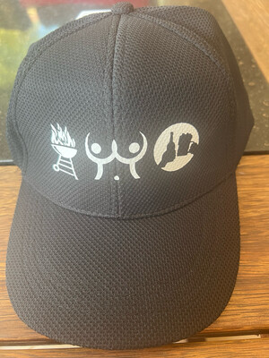 Podium Cap Black &amp; White Print BBB