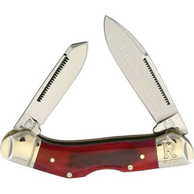 RR1661 - Rough Ryder Lockback Black Cherry Bone