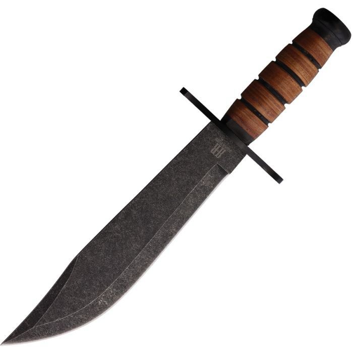 RR2586 - Rough Ryder Combat Bowie Stacked Leather