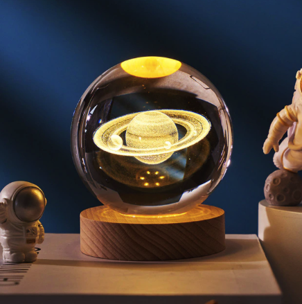 Glowing Planetary Galaxy Crystal Ball Night Lamp