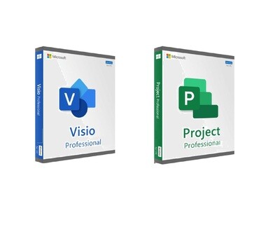 Microsoft Project &amp; Visio 2021 Professional License Keys &amp; Download Bundle