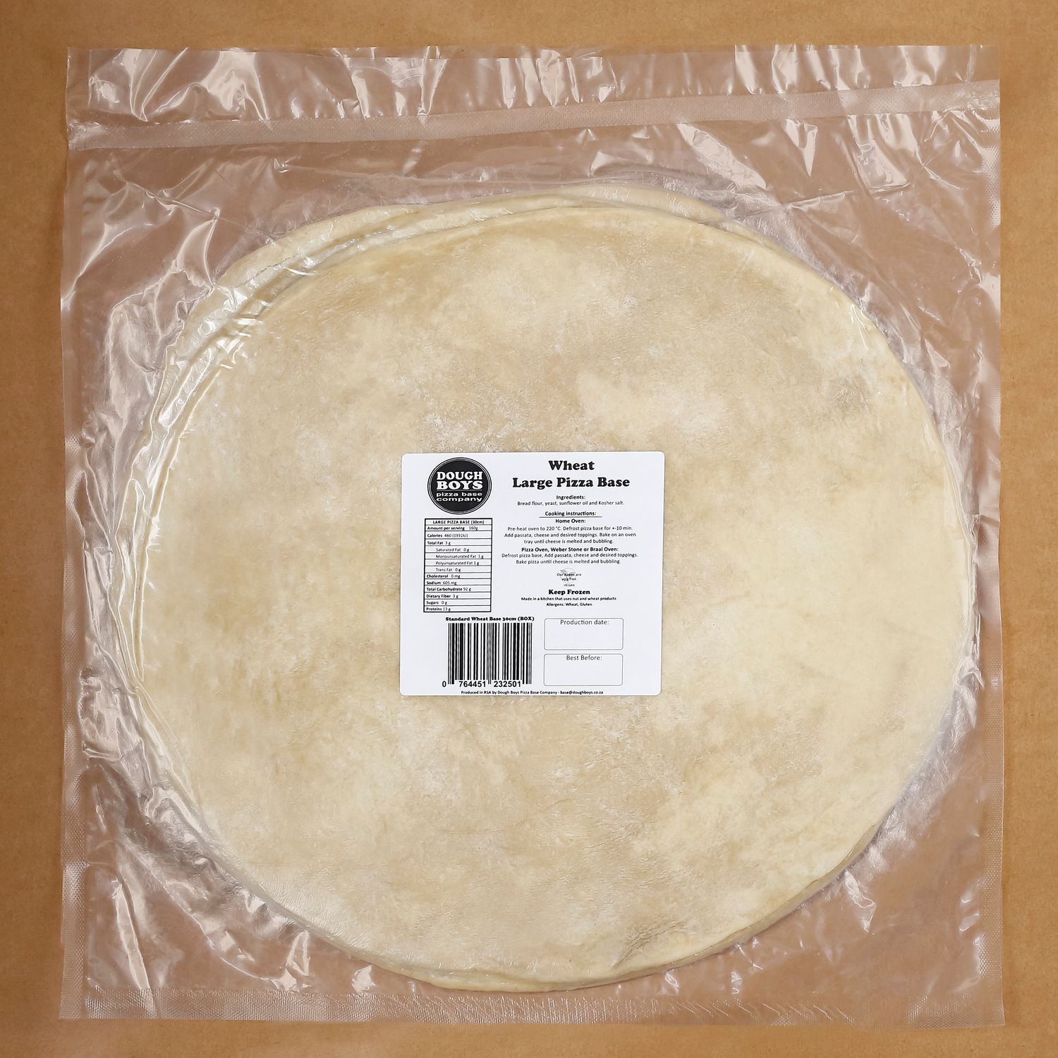 Standard Wheat Pizza Bases Pack 4 x 30cm