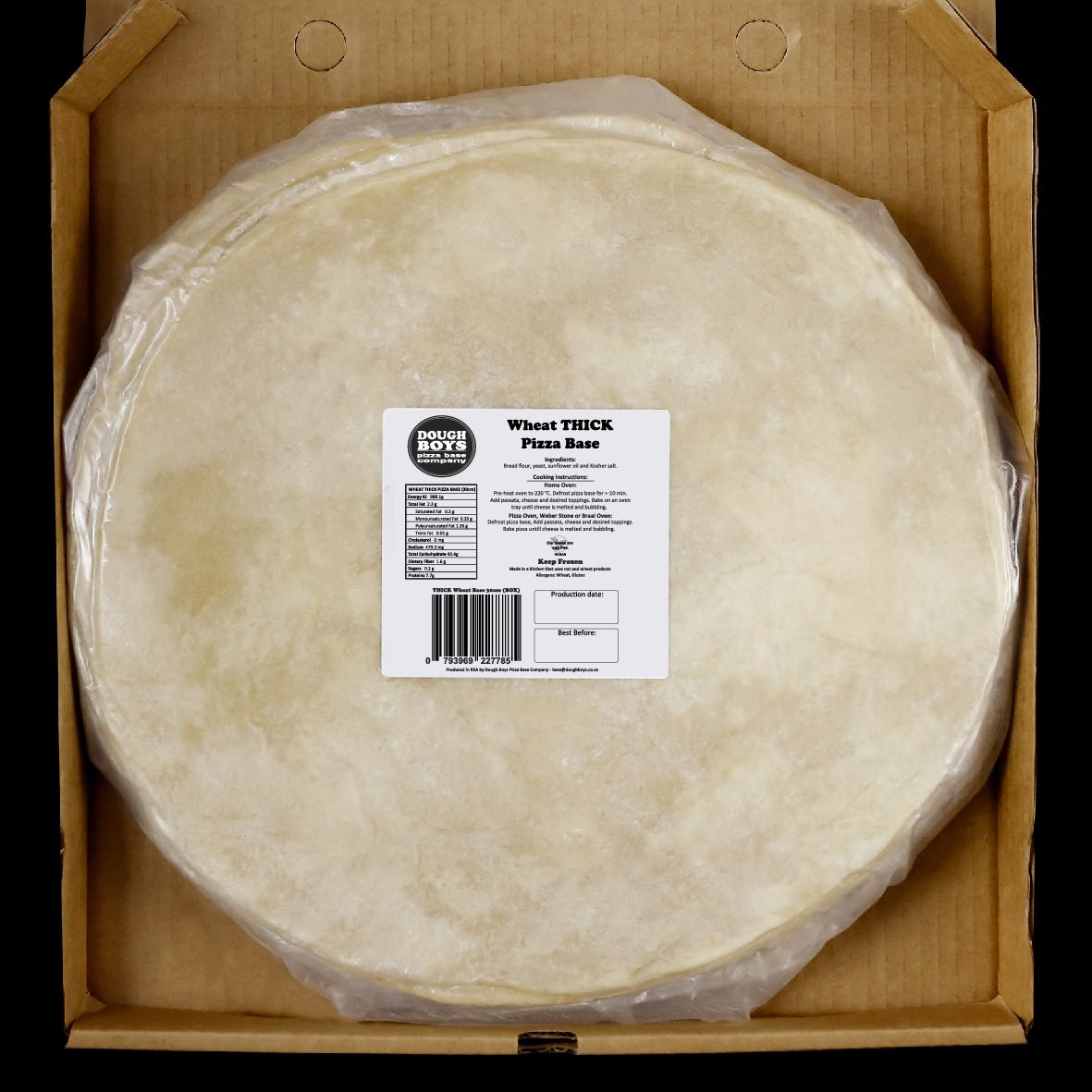Standard Wheat THICK Pizza Bases Pack 4 x 30cm