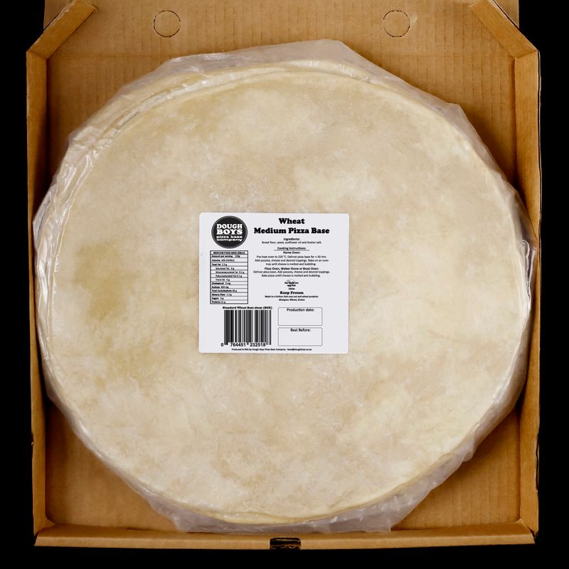 BOX Standard Wheat Pizza Bases 12 x 26cm