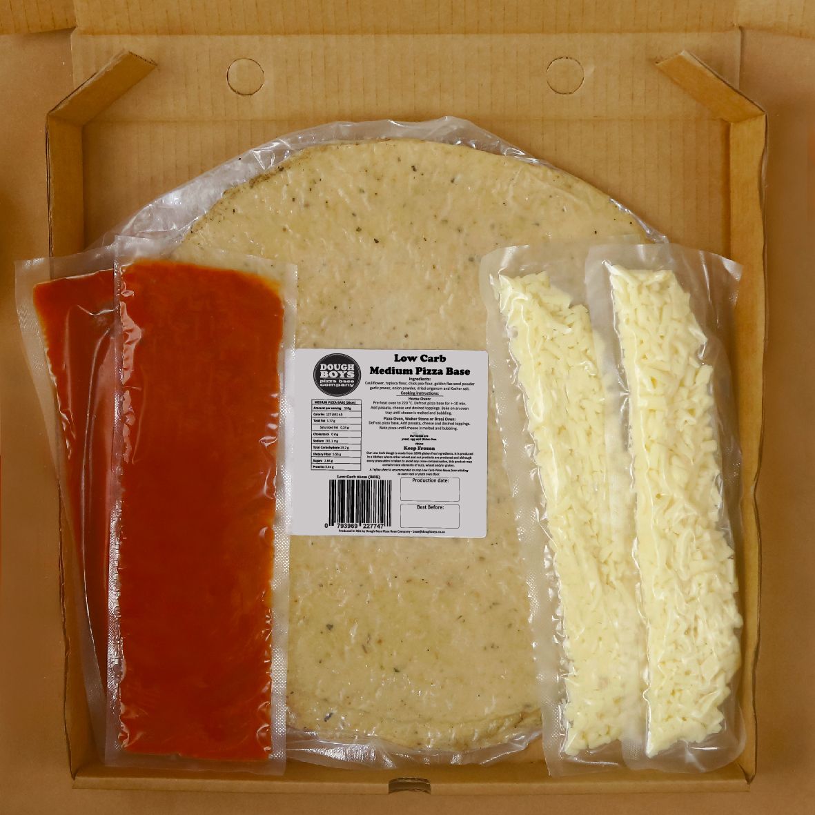 Home DIY Pizza Kit - Low Carb Cauliflower