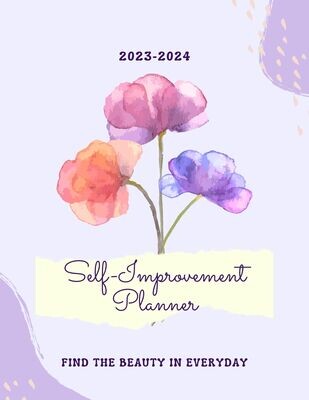 Self Improvement Planner 2023-2024 DIGITAL DOWNLOAD Planner