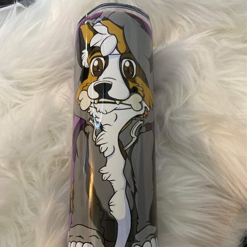 Purple/gray With Bone