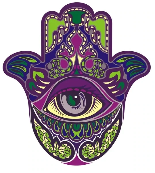 Evil Eye Purple &amp; Green