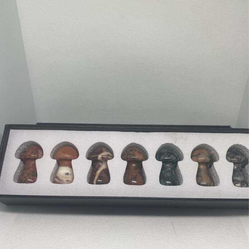 Jasper Crystal Mushrooms