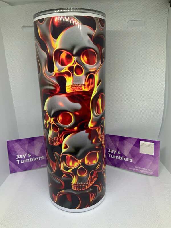 Fire Skull 3d