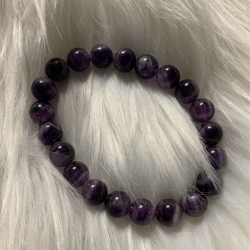 Purple Amethyst Crystal Healing Bracelete