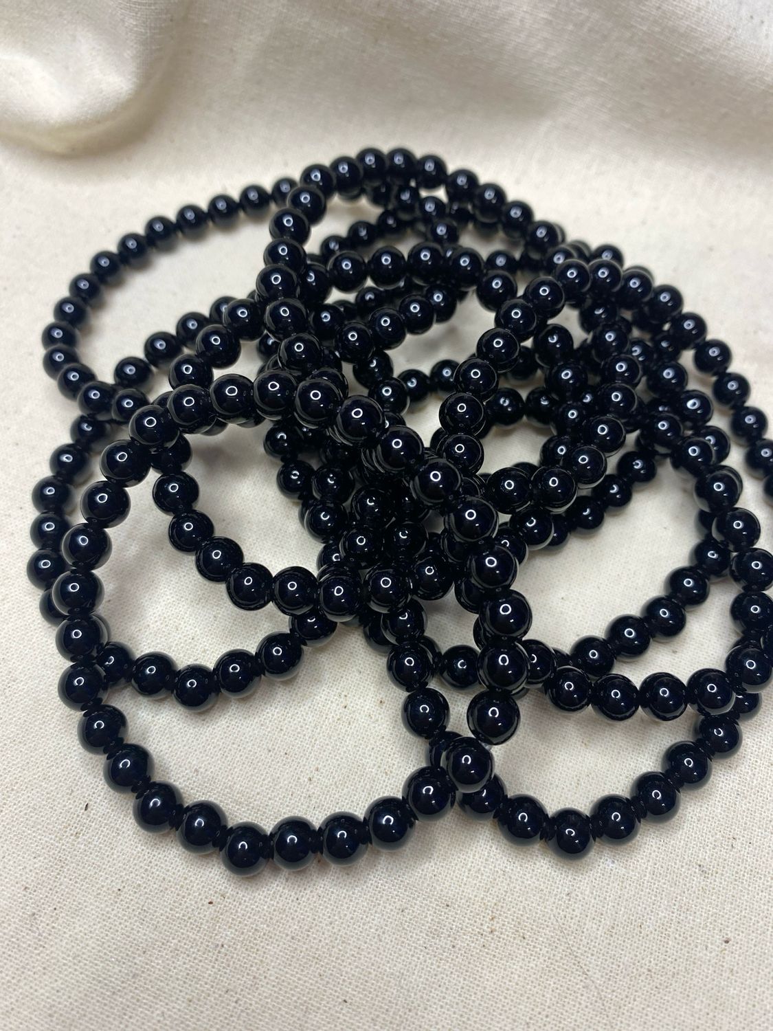 Obsidian Small Bead