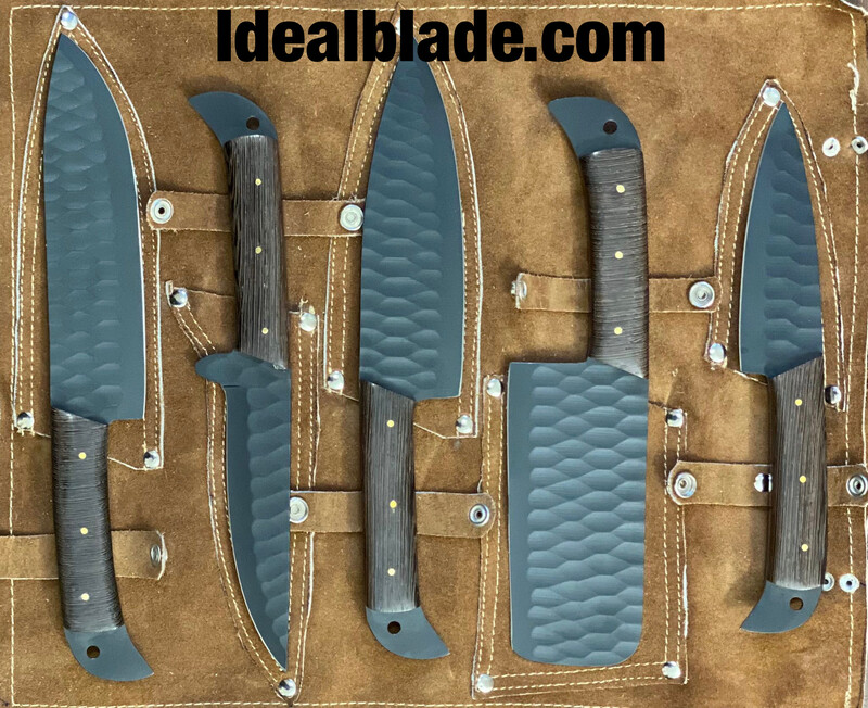 5 Piece Carbon Steel Kitchen Knife Set