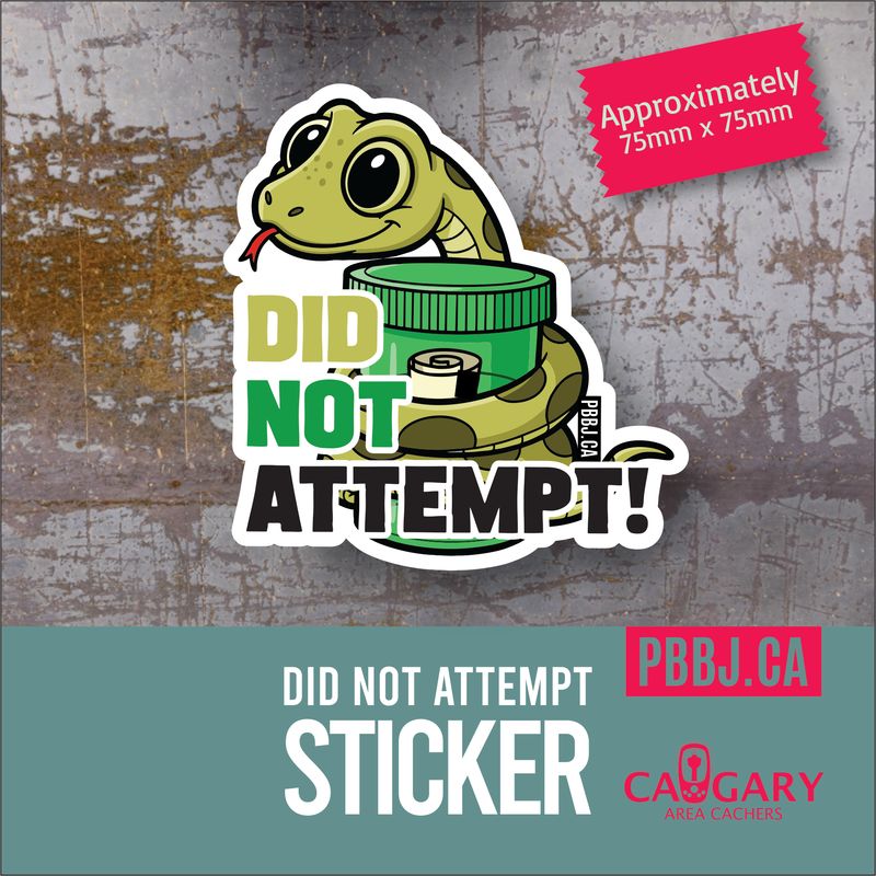 Did Not Attempt sticker - Snake