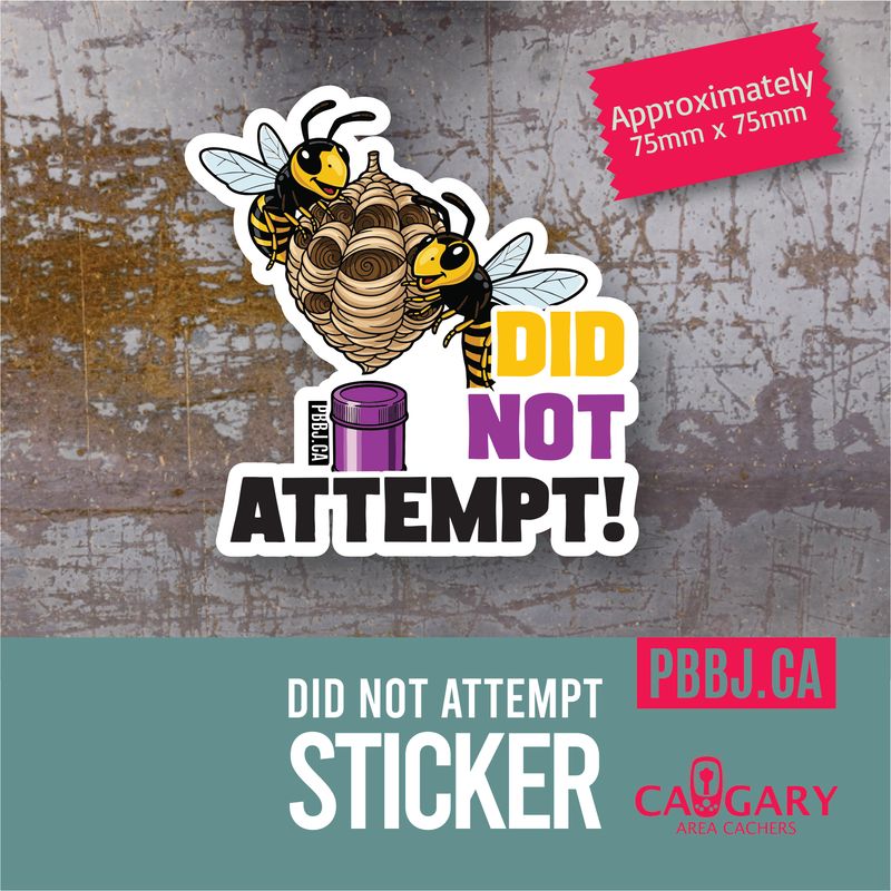 Did Not Attempt sticker - Bees/Wasps