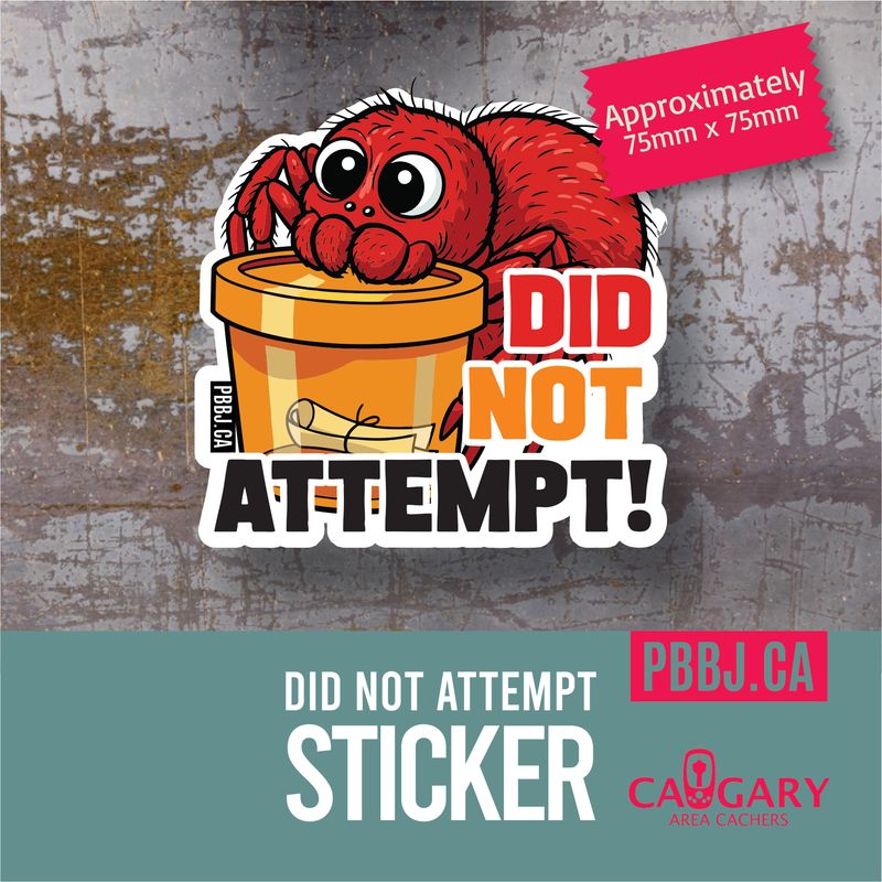 Did Not Attempt sticker - Spider