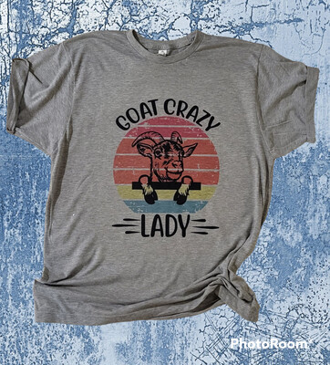Goat Crazy Lady t-shirt