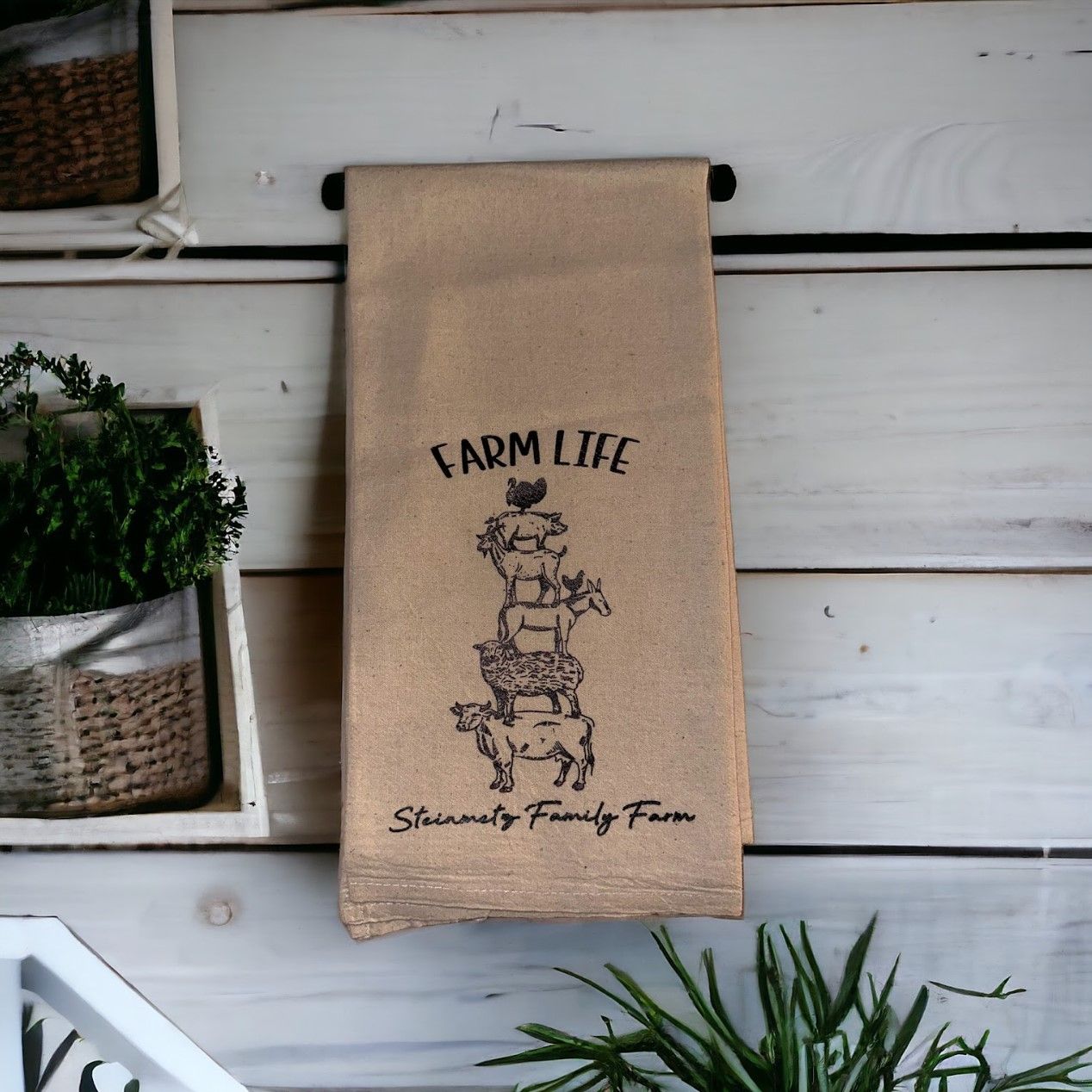 Farm Life Tea Towel
