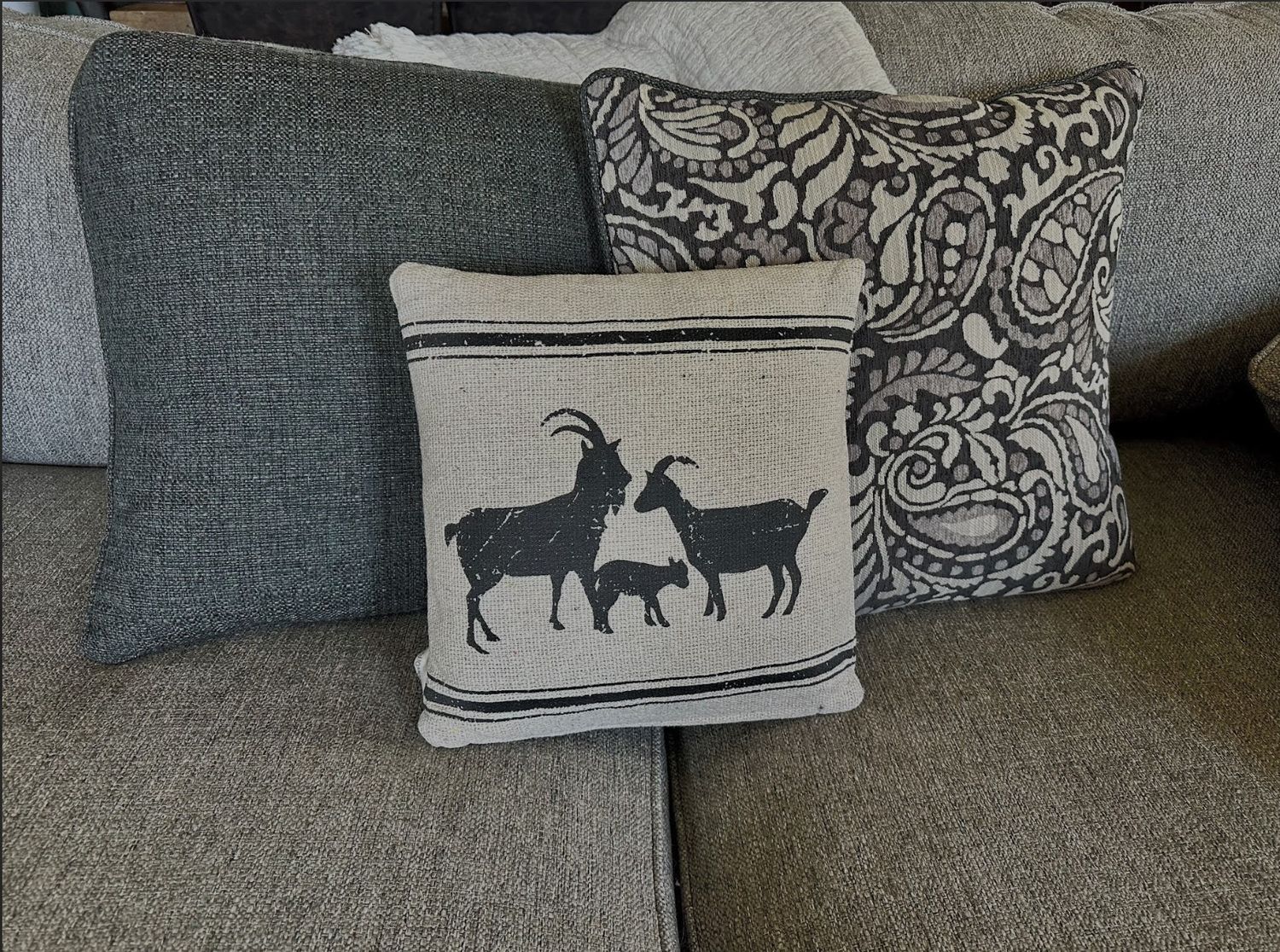 Goat Pillow &quot;IN STOCK&quot;