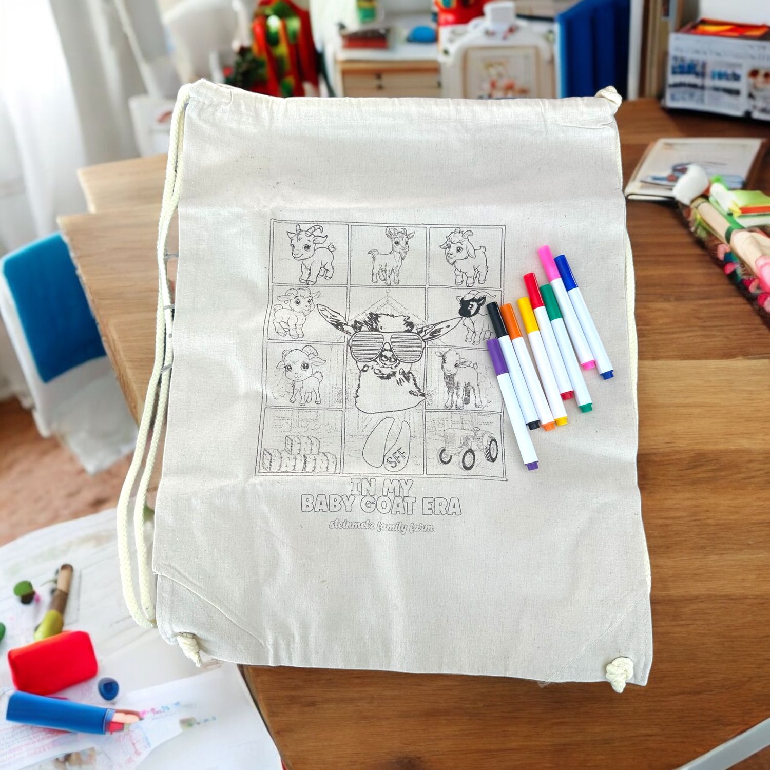 Kids- Goat Color Me Backpack