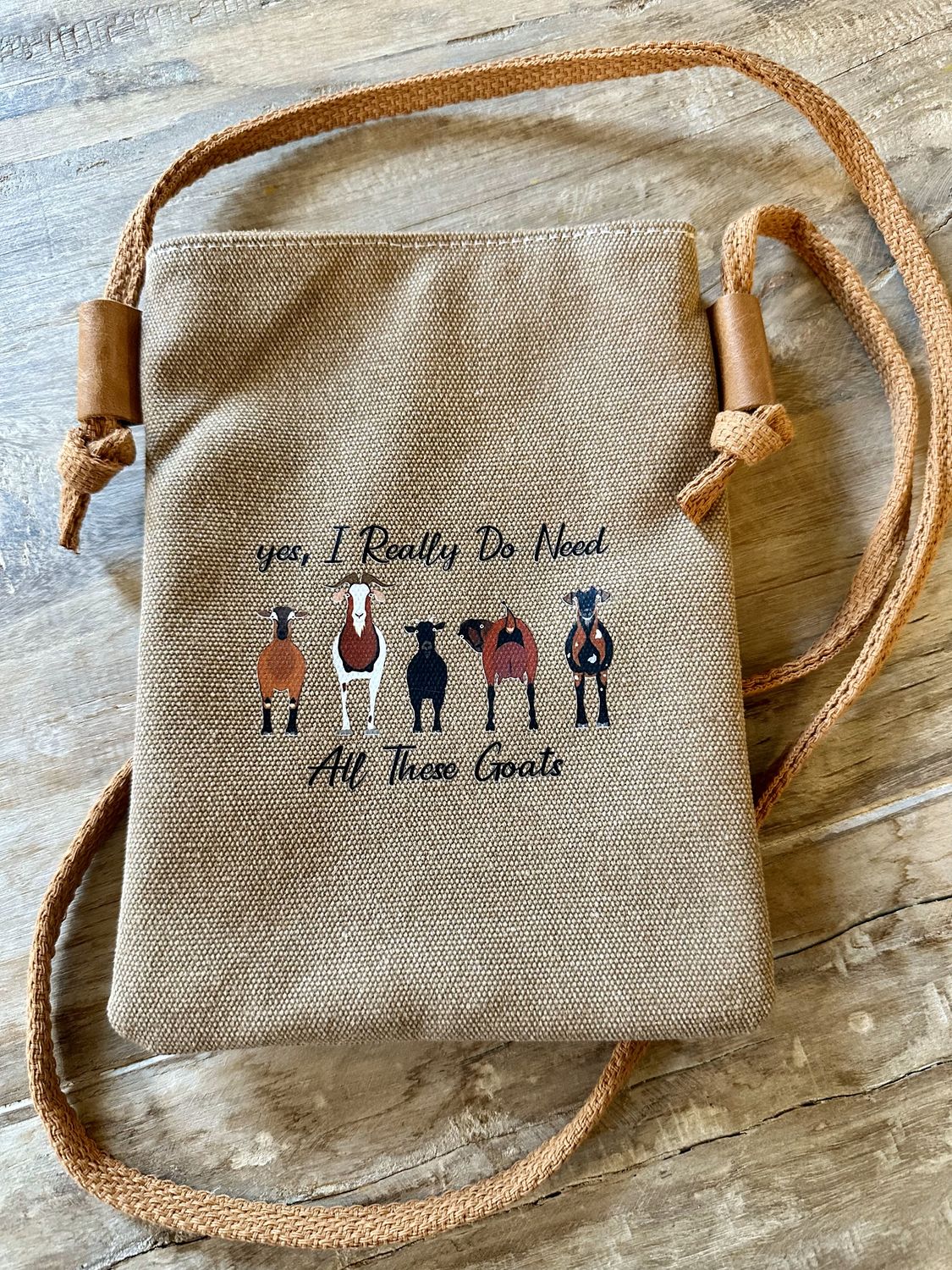 Crossbody Canvas Goat Purses
