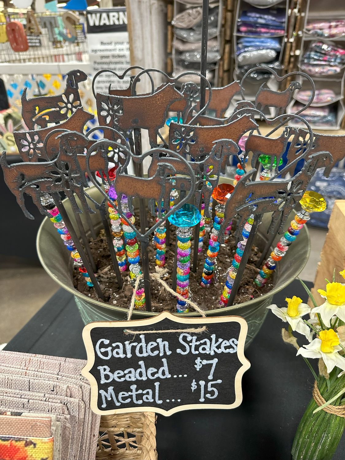 Beaded Garden Stakes