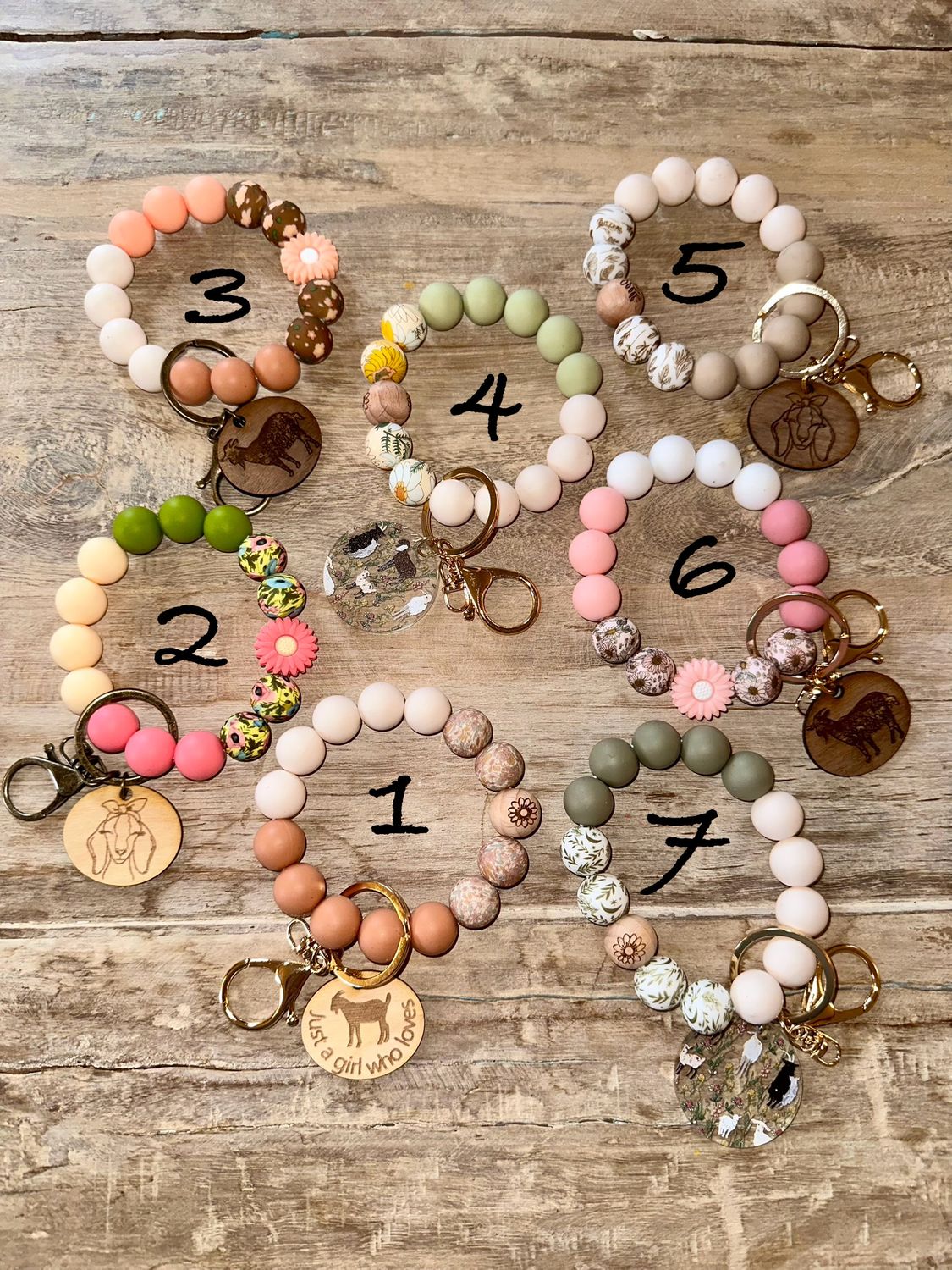 Beaded Wrist Keychain